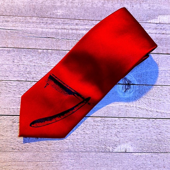 Alexander Logan Straight Razor Graphic Tie - Picture 1 of 2